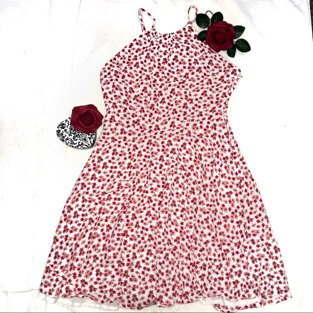 🌞 4/$10 Forever 21 Floral Halter A-Line Dress